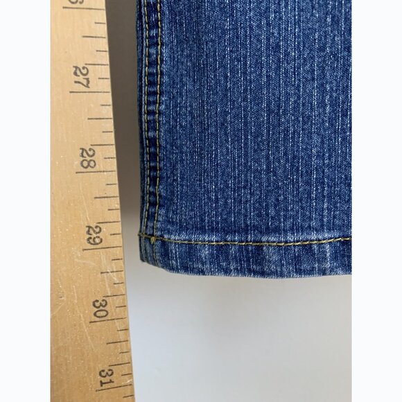 Tapemeasure Women’s 12 Raw Hem Waist Embroidered Flare Jeans Boho Festival - Picture 7 of 13